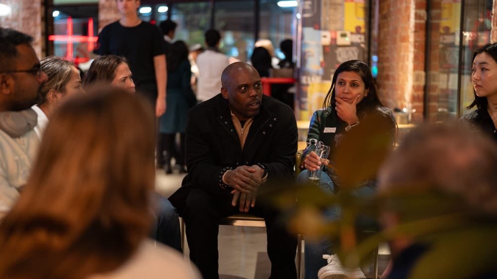 A panel chat on the future of work at Generalist Worlds event - compressed